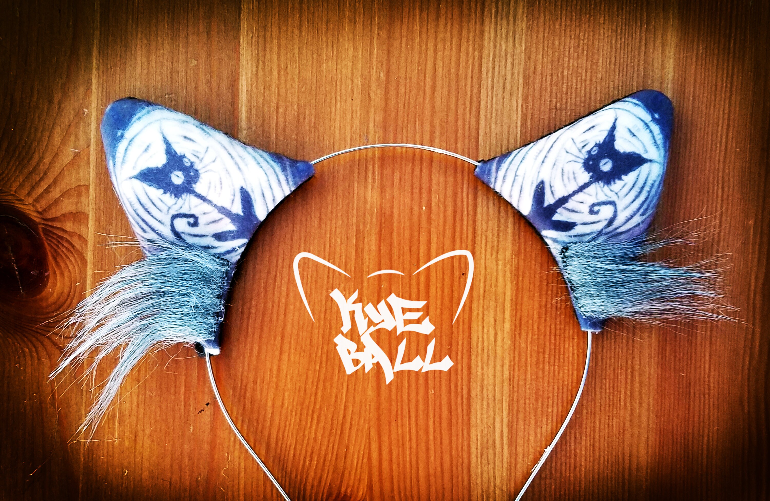 Scaredy Cat Goth Black Halloween Cat Ears Headband Etsy