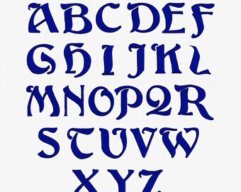 Font Alphabet Letters, ABC Monogram Embroidery Designs, Machine Embroidery Designs, instant download