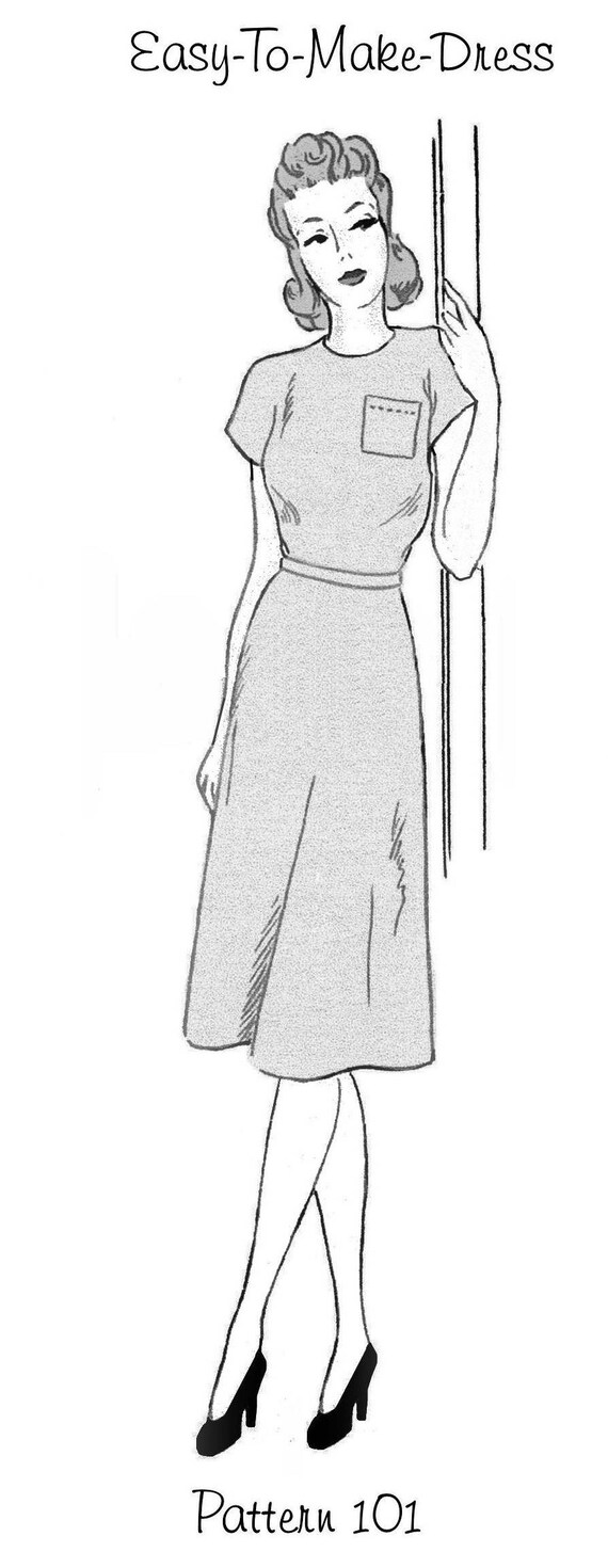 Vintage Barbie Style Pattern Pdf Download Style T Shirt Dress Etsy