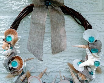 Sea shell Wreath or Door hanger