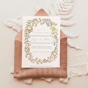 Luna Moth Shower Einladung (Digitaler Download)