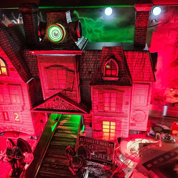 Elvira's House of Horrors - Green LED Backlight and Entrance House Mod