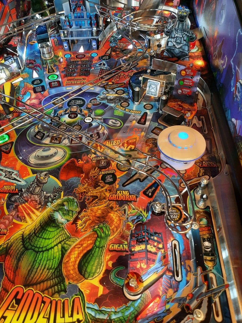 Raiden Mods Stern Godzilla Pinball UFO Mod Etsy