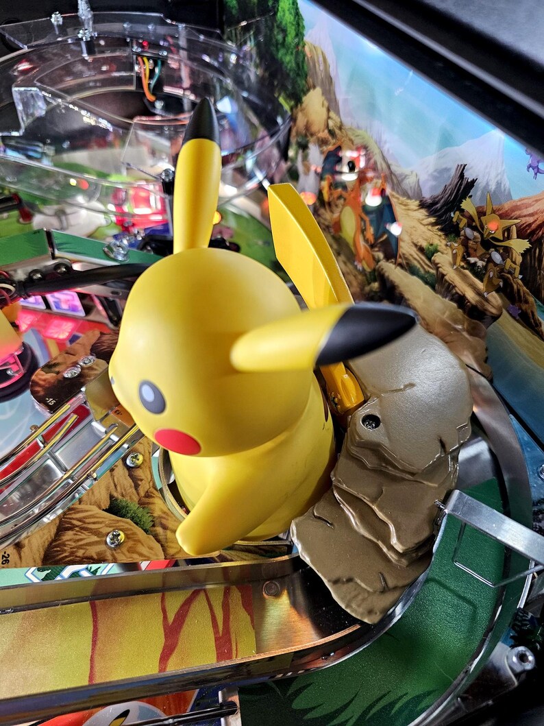 Animatronic Moving Pikachu Tail Mod for Stern Pokemon Pinball Machines ...