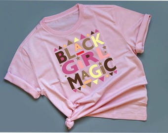 Black Girl Magic Pink Design SVG PNG (Digital Download)