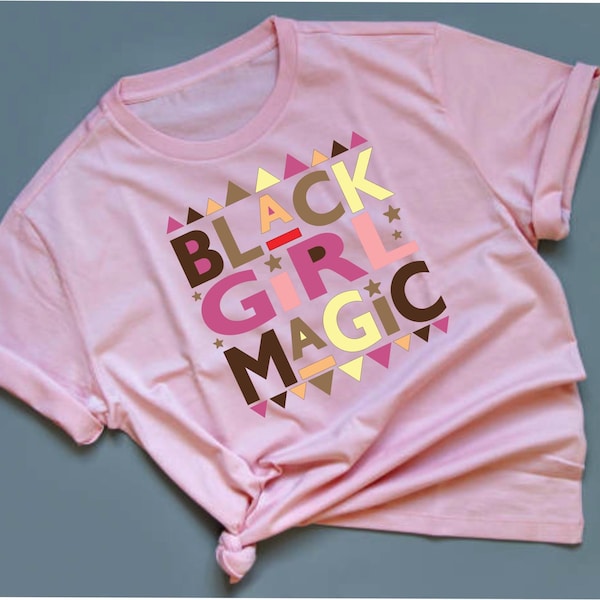 Black Girl Magic Pink Design SVG PNG (Digital Download)