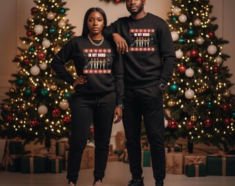 Christmas PNG Temptation Inspired Ugly Sweater Design | Retro Soul Holiday PNG | Funny Christmas Shirt Design | Sublimation PNG