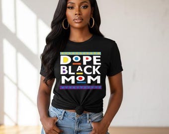Dope Black Mom Digital Download, Instant Download SVG png