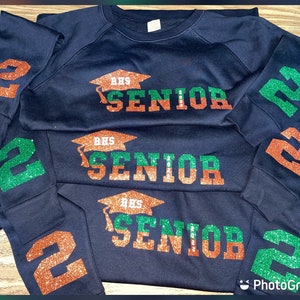 Custom Senior Skirt and Sweatshirt Set