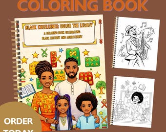 Kolorowanka z historią Afroamerykanów | Czarna doskonałość, dziedzictwo rodzinne (pobierz plik PDF)