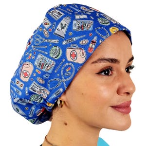 Medical Satin Lined Scrub Cap, Custom Euro Scrub Hat, Name Personalized Surgical Cap For Women, Theatre Nurse Hat, Gift For Dentals Doctors