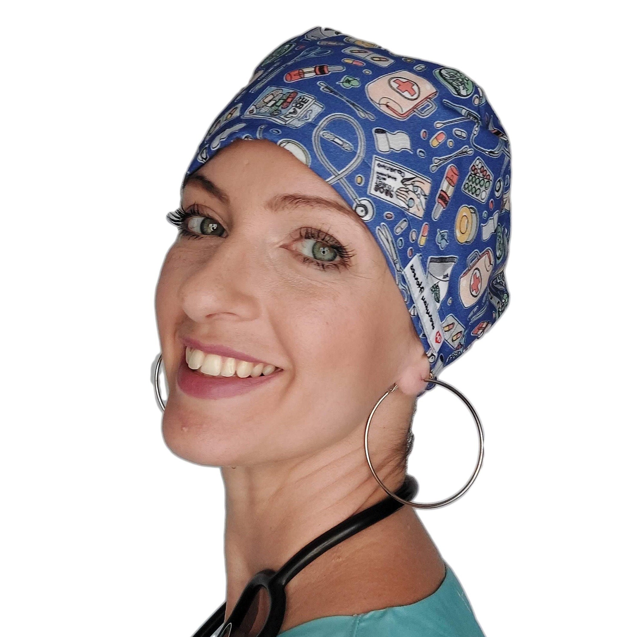 Print Scrub Cap Surgical Cap Women 