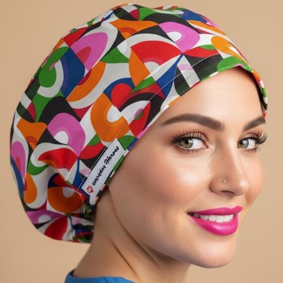 Hantrom Nurse Hat,Baseball Cap,Scrub Cap With Buttons Bouffant Print Hat With Sweatband For Womens And Mens,Scrub Caps,Surgical Caps,Hats For Men,White - View #6