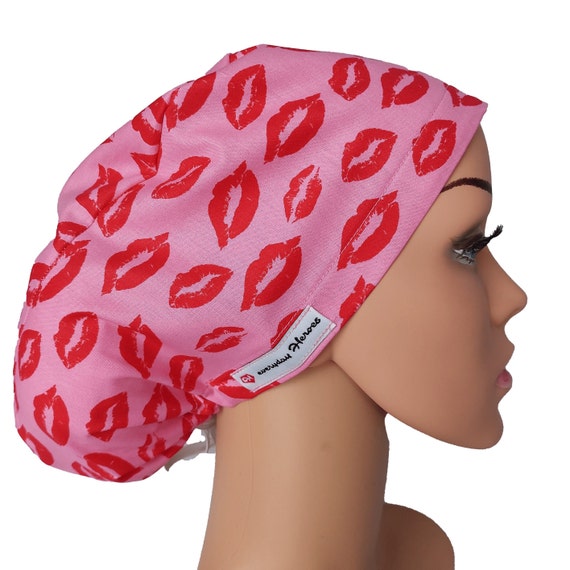 Scrub Cap Kisses Surgical Cap Women 