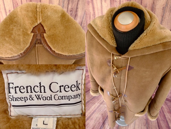 B E S T FRENCH CREEK Large Men's Shearling Coat 