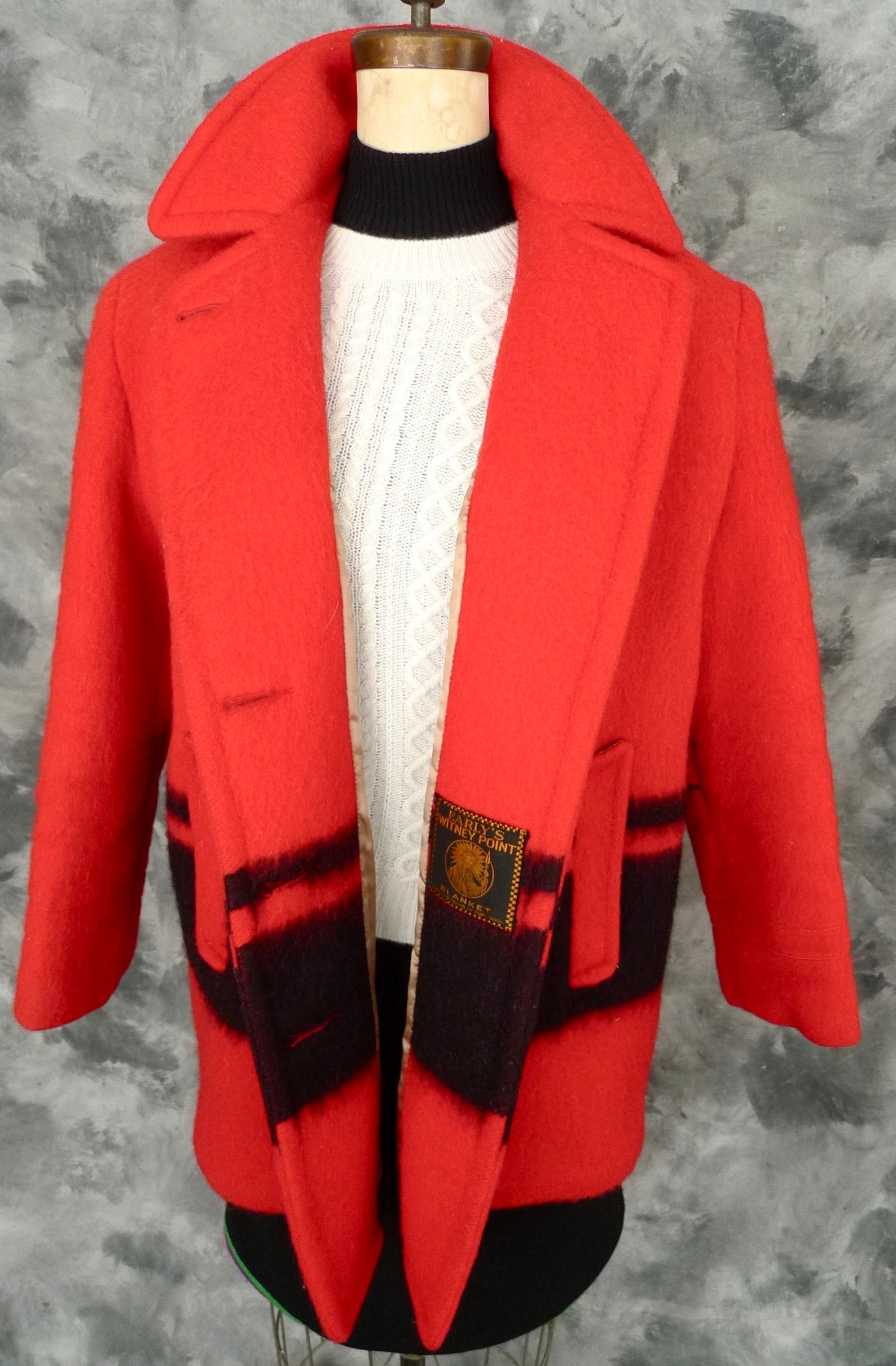 Hudson BAY type WOMEN's Wool Blanket Coat ViNTAGE Hercules Etsy