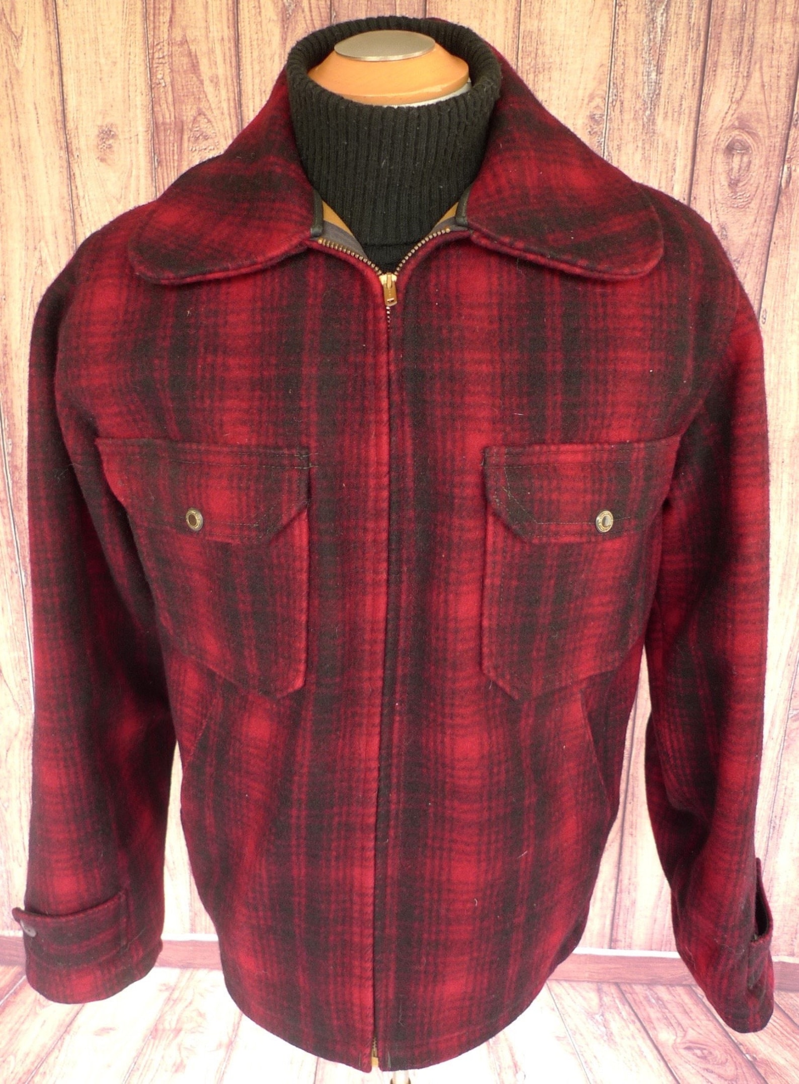 Vintage WOOLRICH 545 MACKINAW Cruiser Wool Hunting Jacket Coat Etsy