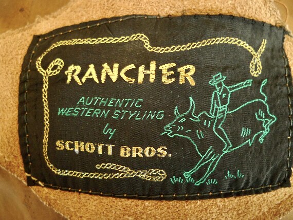 Vintage SCHOTT RANCHER Western Fringe Leather BiK… - image 9