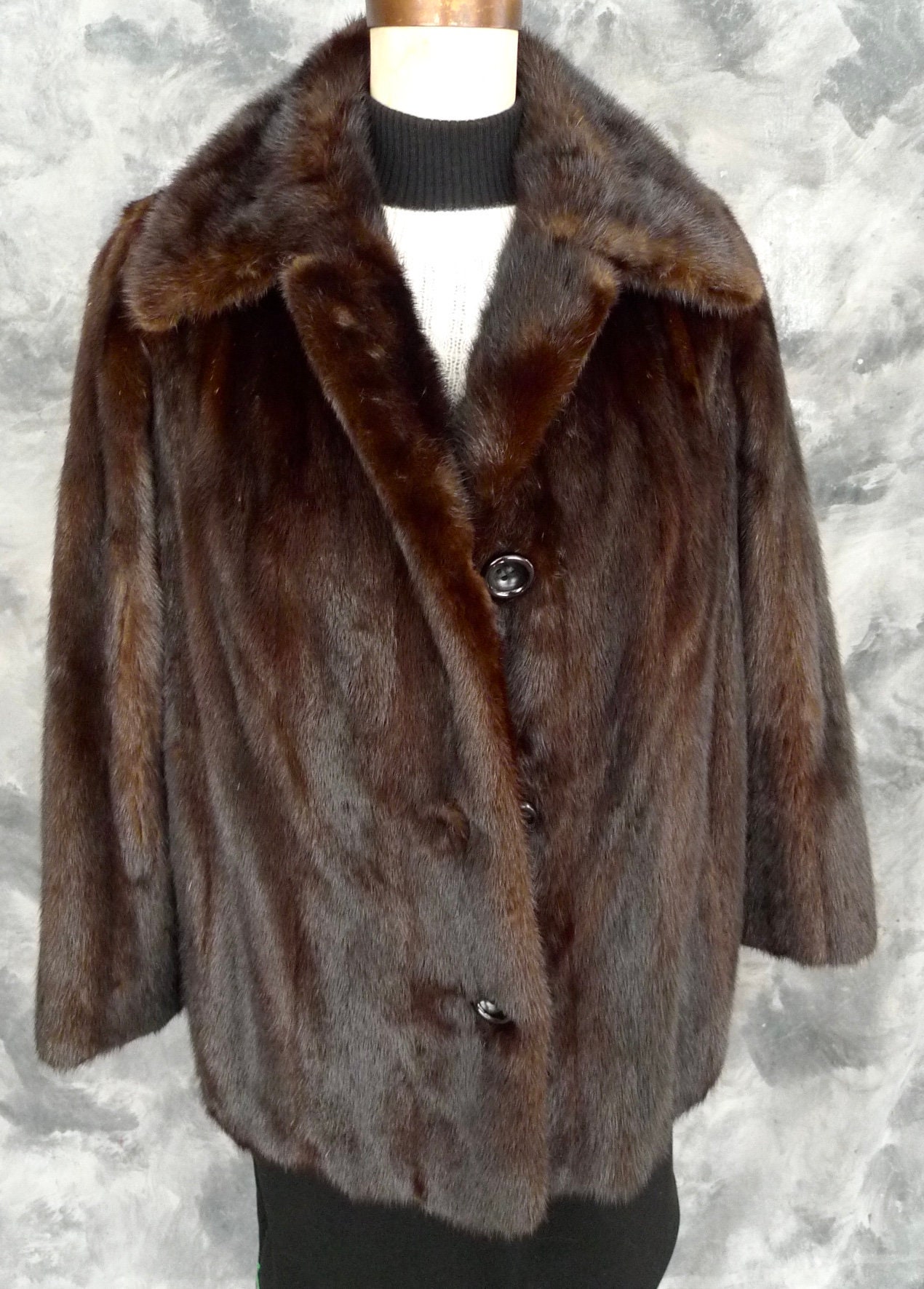 Revillon Designer MINK Fur Jacket Women 