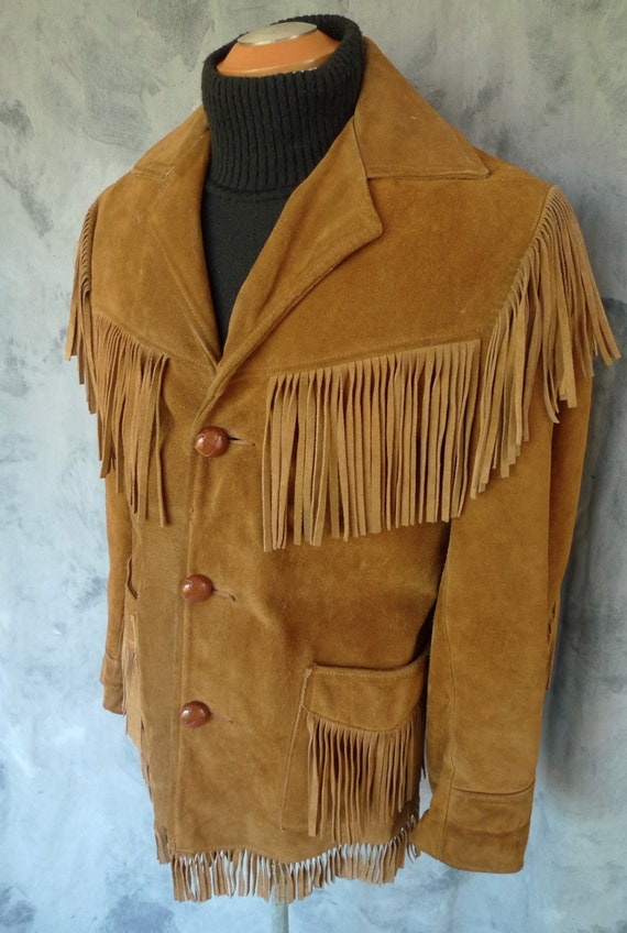 Vintage SCHOTT RANCHER Western Fringe Leather BiK… - image 3