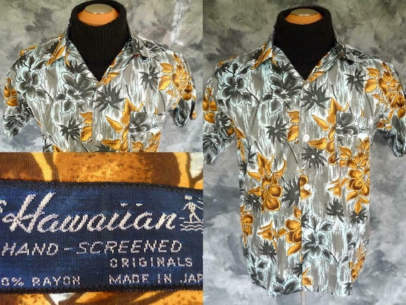 New Old Stock! Vintage Men's NOS Silky RAYON HAWA… - image 1