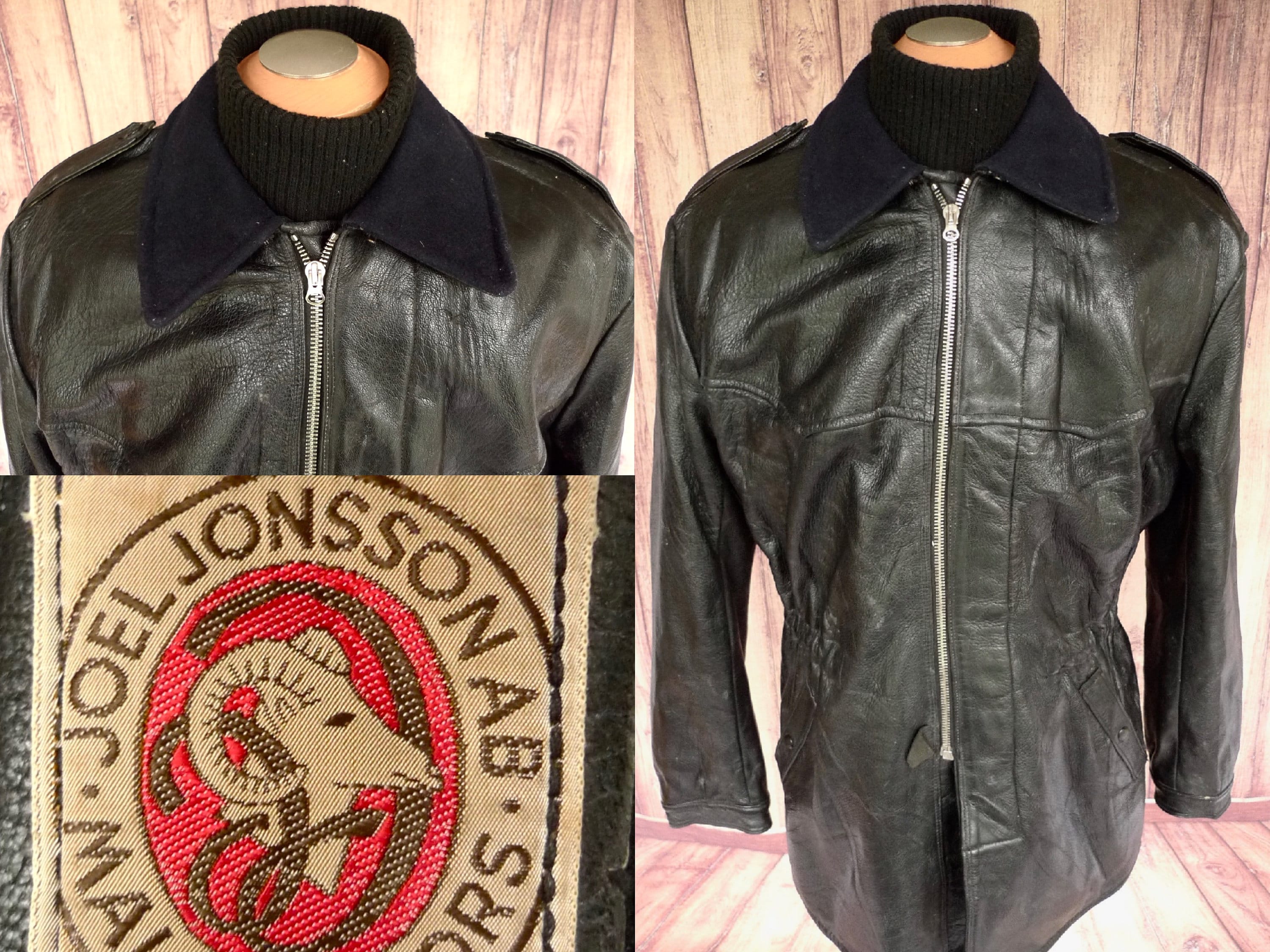 leather wool lined jacket