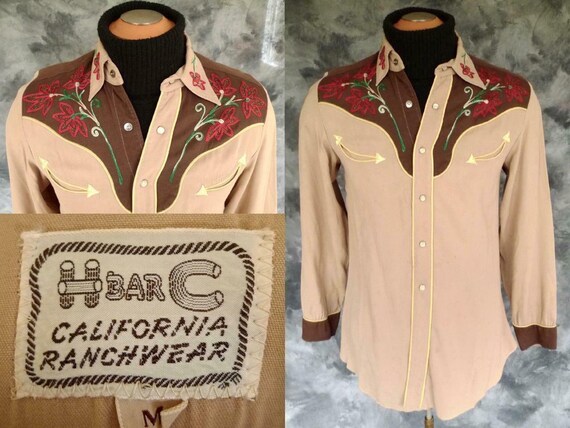 Vintage H Bar C CALiFORNIA Ranchwear TWO TONE Rayo