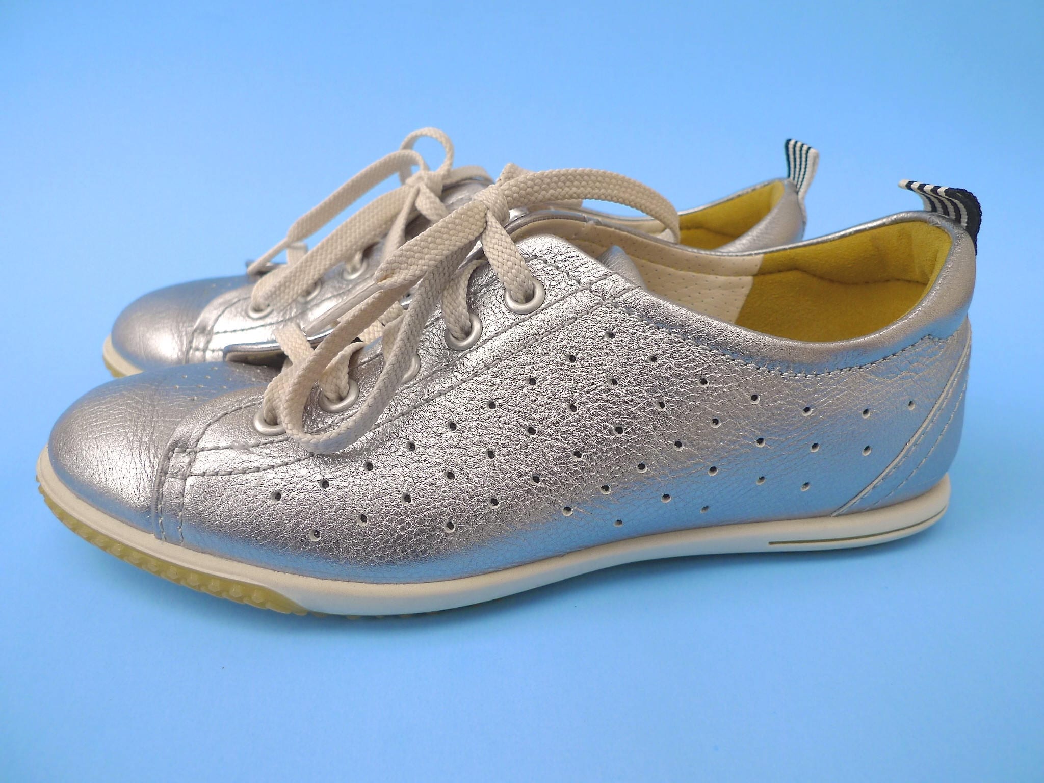 Koncession Forventer Tordenvejr Silver ECCO Leather Shoes Silver Metallic Ecco LEATHER - Etsy Norway