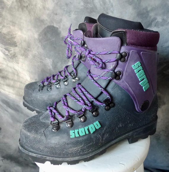 SCARPA Hiking Boots Inverno Black PURPLE Hard Shell Mountaineering