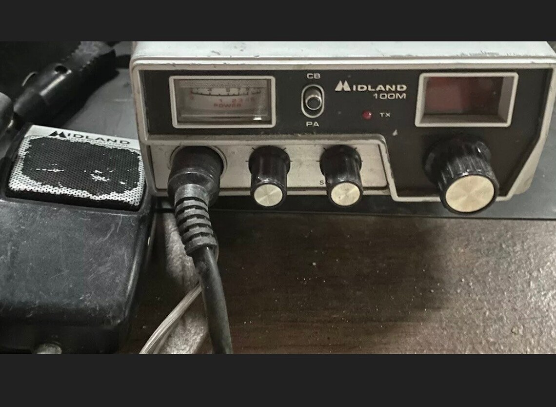 Vintage Midland 100M Handheld 40 Channel CB Radio Transceiver Etsy