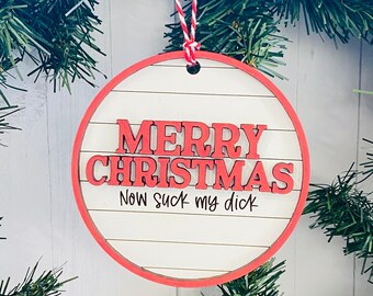 Inappropriate Ornament, Funny Gift, Gag Gift