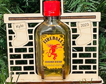 Personalized Fireplace Mini Shooter Ornament
