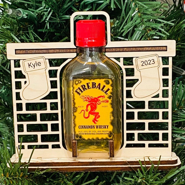 Personalized Fireplace Mini Shooter Ornament