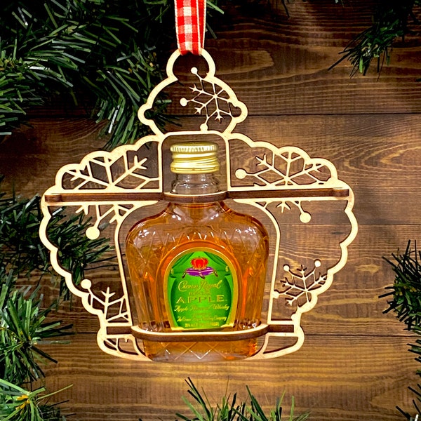 Christmas Crown Royal Mini Shooter Ornament