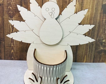 Turkey Candy Bowl DIY, Thanksgiving Candy Bowl, Kids Painting blanks
