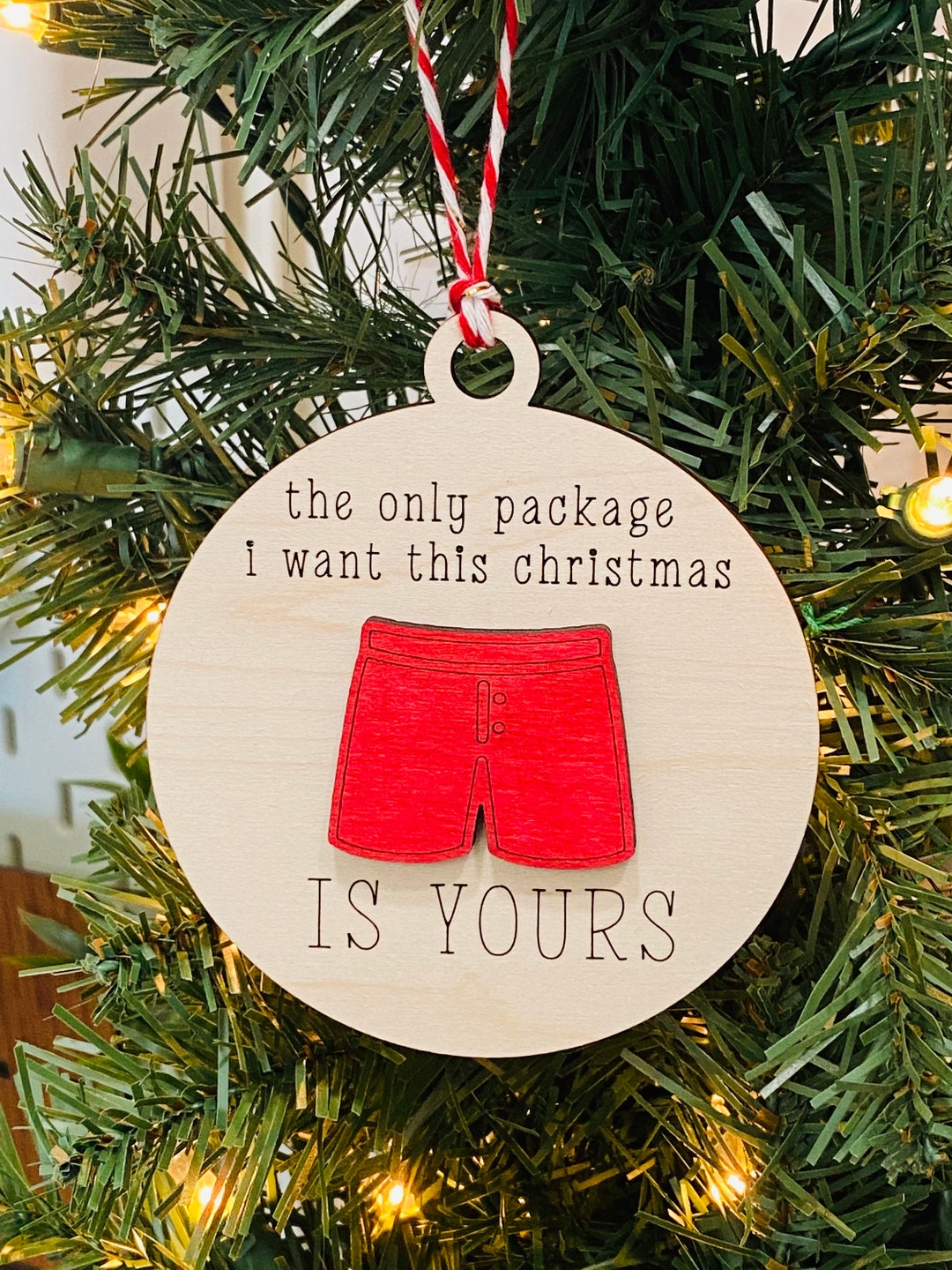 Your Package, Inappropriate Ornament, Funny Gift, Gag Gift Etsy