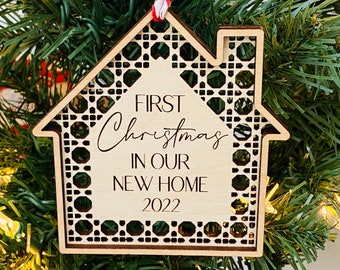 First Christmas in new home, homeowners, realtor gift ornament