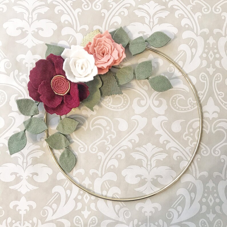 Baby Monthly Milestone Blanket Number Marker Ring Peony Felt Etsy