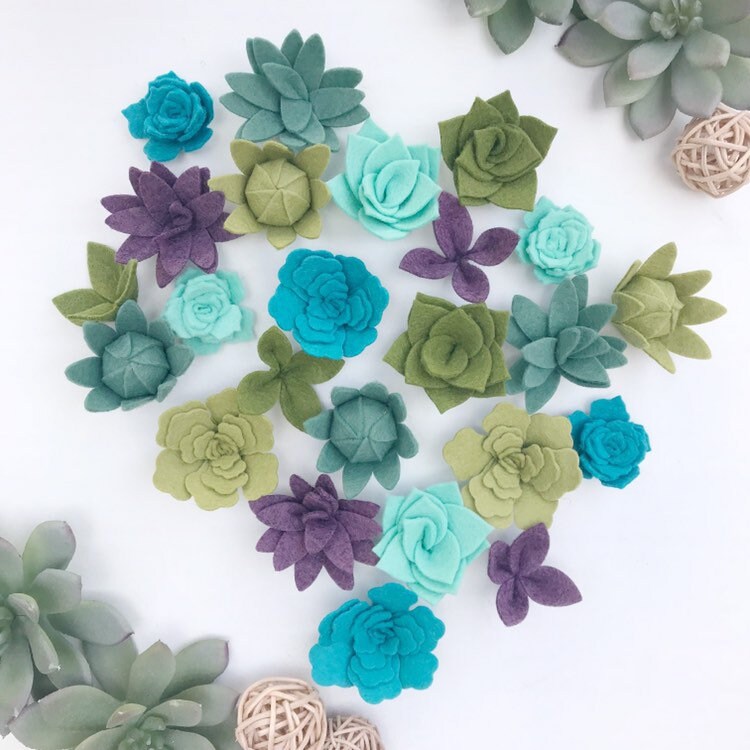 INFUNLY Sewing Kit DIY Felt Succulents Kit and 19 similar items