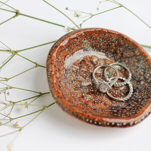 Piatto per anelli in ceramica, regalo di fidanzamento, vassoio per gioielli
