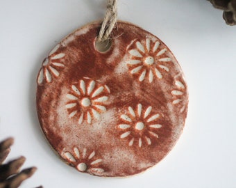 Flower Ornament, Boho Christmas Ornament