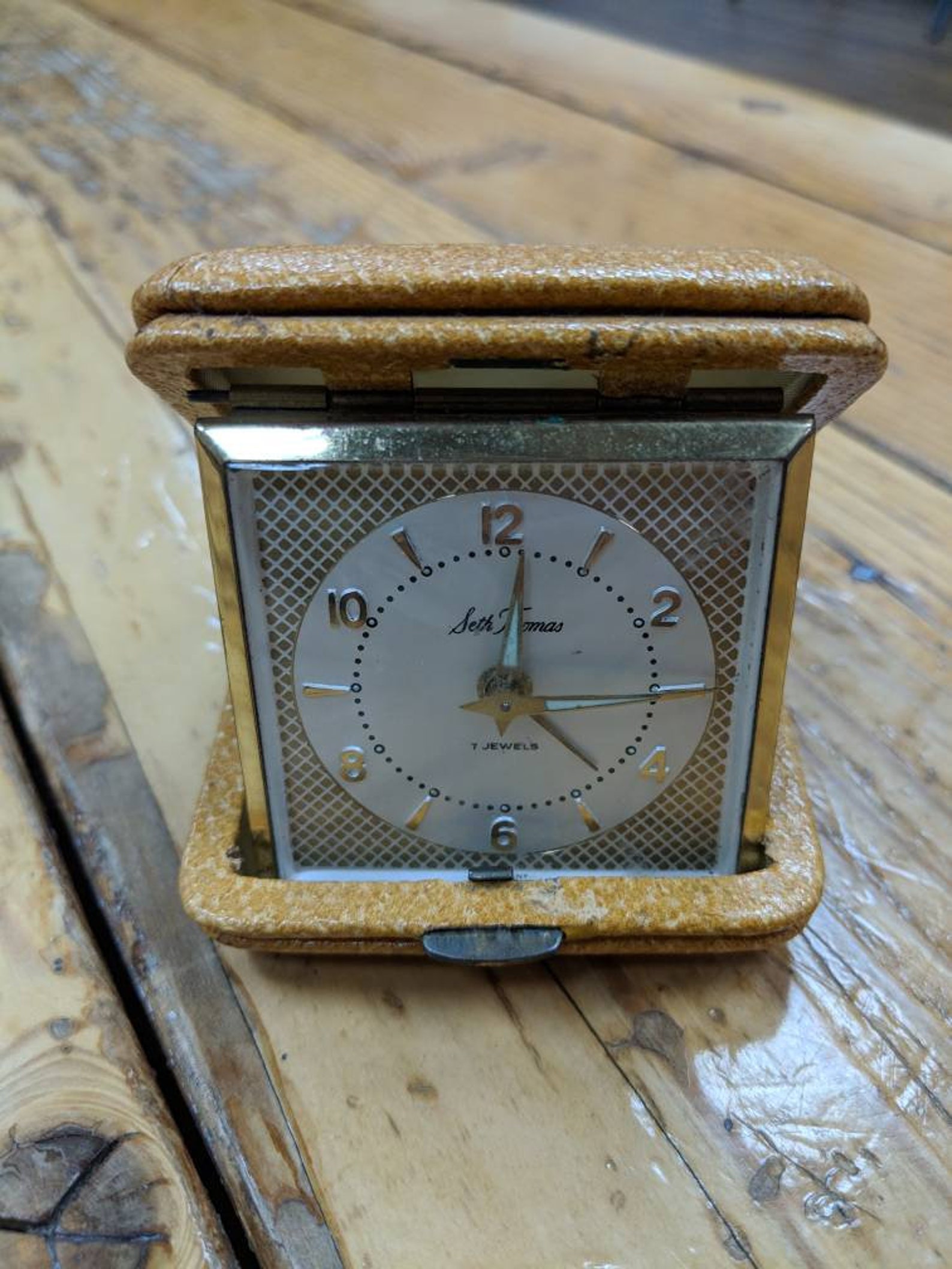 Vintage Seth Thomas Travel Alarm Clock Made in Germany Etsy