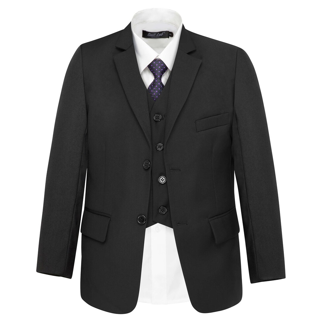 suit-lab-matte-black-boys-suit-pageboy-wedding-formal-etsy-australia