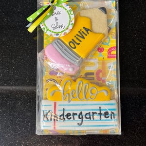 Personalized 1st Day of School Cookie Set: Welcome Back Gift