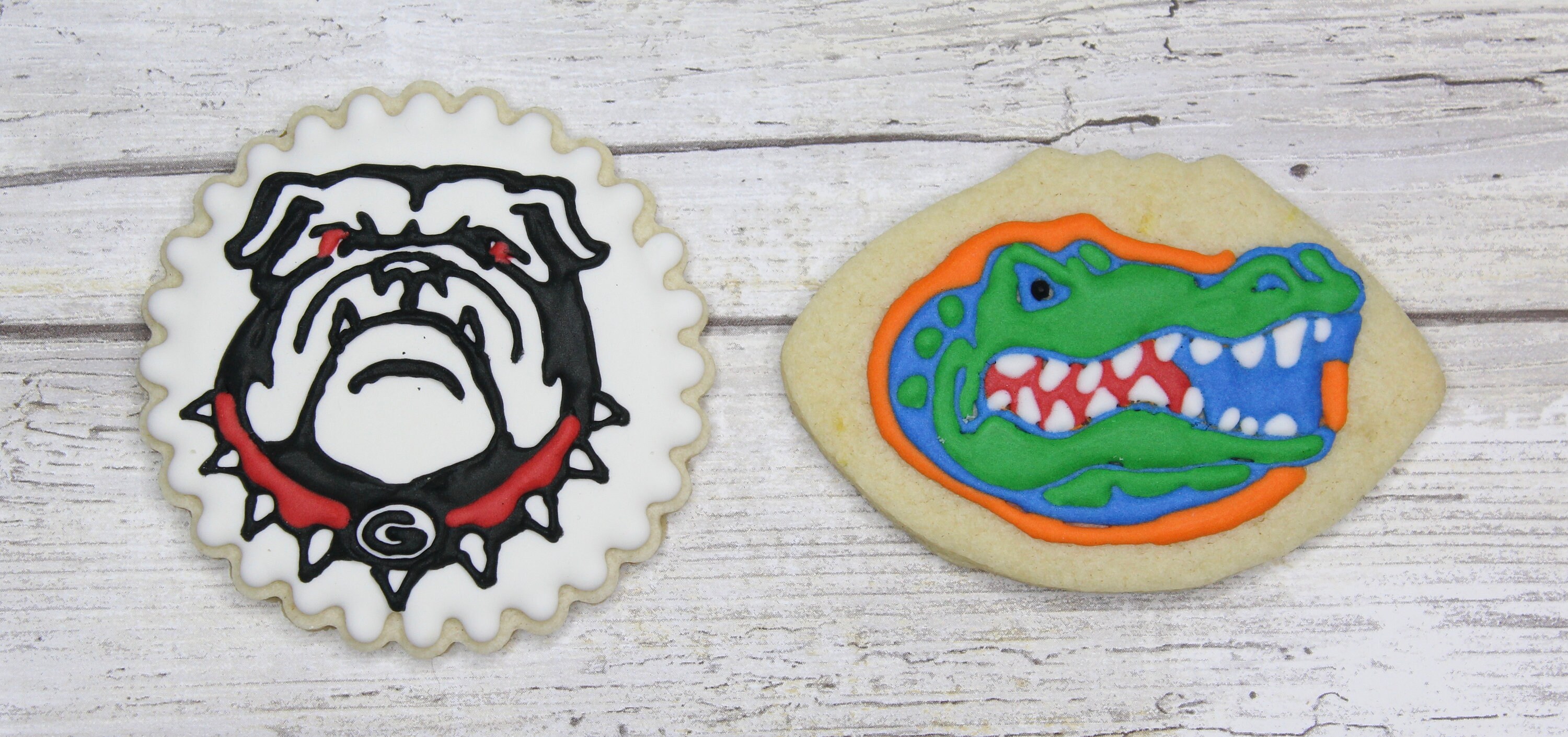 Custom College Football Logo Cookies: Tailgate Party Treats, One Dozen ...