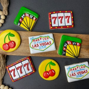 Casino Night Cookie Set!, Las Vegas cookies, Vegas wedding, Vegas birthday, Vegas theme cookies, custom cookies, sugar cookies, party favor