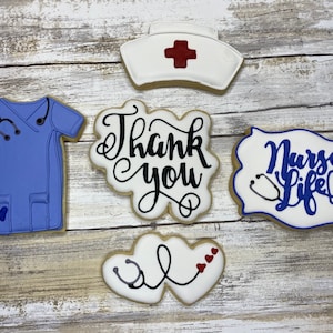 Nurse Thank You Cookies, Dentist Thank You Cookies, Doctor Thank You Cookies, Vet Thank You Cookies, Custom Thank You Cookies, Thank you