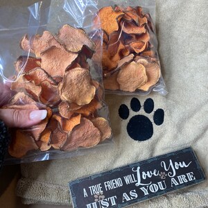 All Natural Sweet Potato Dog Treats, allergy Free, dehydrated dog food, crunchy pet treats, healthy pet treats, dog training, pet friendly
