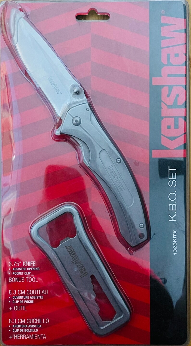 Conjunto Kershaw K.B.O. / Equipo de bushcraft / Equipo de acampada / Equipo de senderismo / Personalizado imagen 9