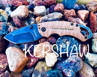 Custom Engraved | Customized Knife | Kershaw Shuffle | Bushcraft Gear | Hiking Gear | Camping Gear | Custom Engraved